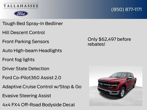 New 2025 Ford F150 XLT w/ Equipment Group 302A MID image 66