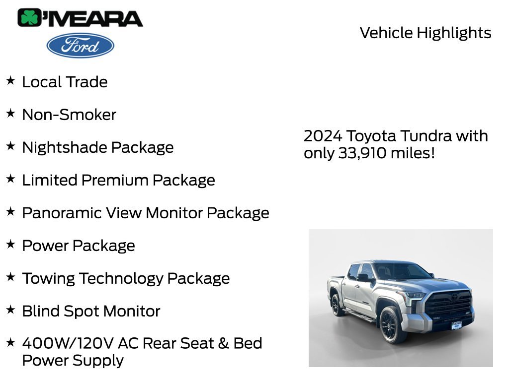 Used 2024 Toyota Tundra Limited AWD/4WD image 8