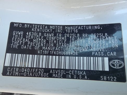 Used 2017 Toyota Camry SE FWD image 33