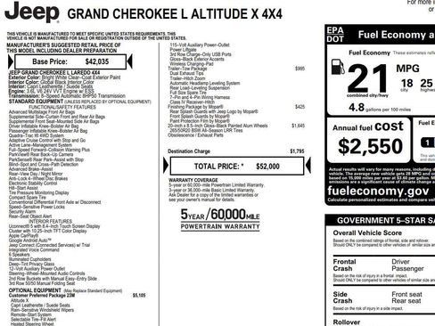 Used 2024 Jeep Grand Cherokee L Altitude image 2
