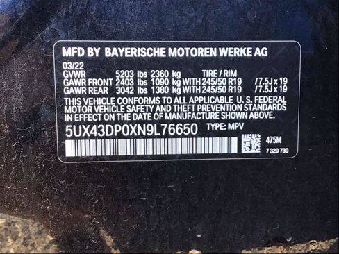 Used 2022 BMW X3 sDrive30i w/ Premium Package 2 RWD image 10