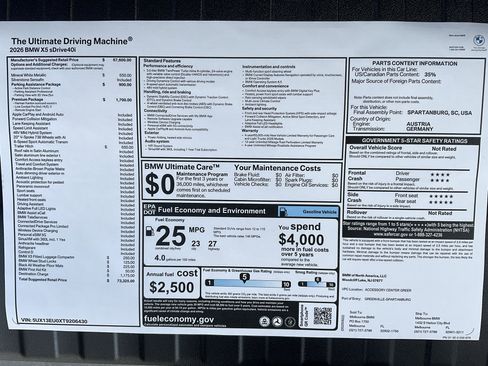 New 2026 BMW X5 sDrive40i w/ Premium Package image 36