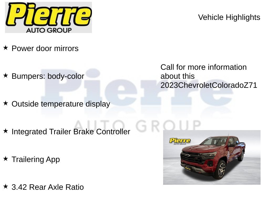 Used 2023 Chevrolet Colorado Z71 w/ Z71 Convenience Package 2 AWD/4WD image 15