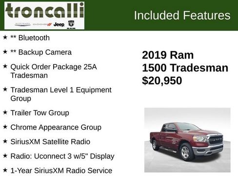 Certified 2019 RAM 1500 Tradesman image 5