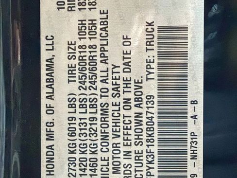 Used 2019 Honda Ridgeline Sport image 20