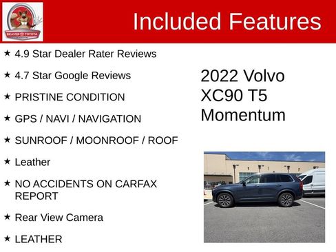 Used 2022 Volvo XC90 T5 Momentum w/ Advanced Package FWD image 5