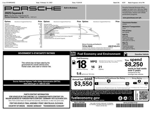 Used 2025 Porsche Cayenne S AWD/4WD image 46