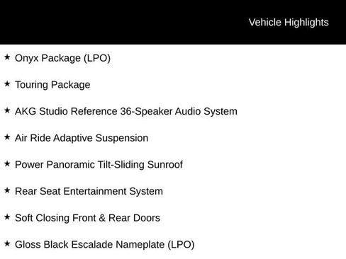 Used 2023 Cadillac Escalade Sport Platinum w/ LPO, ONYX Package AWD/4WD image 5