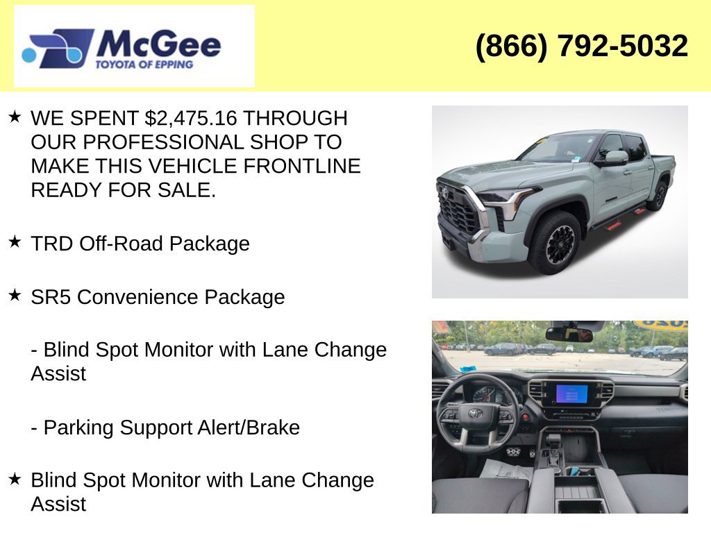 Certified 2026 Toyota Tundra SR5 w/ TRD Off-Road Package AWD/4WD image 22