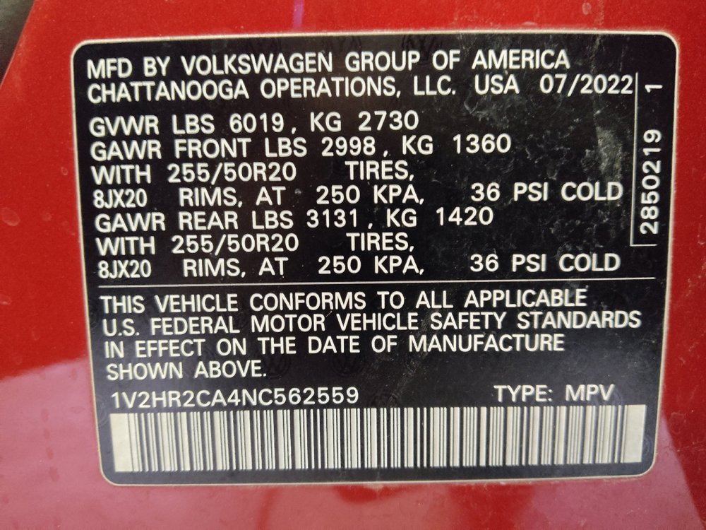 Used 2022 Volkswagen Atlas SE AWD/4WD image 33