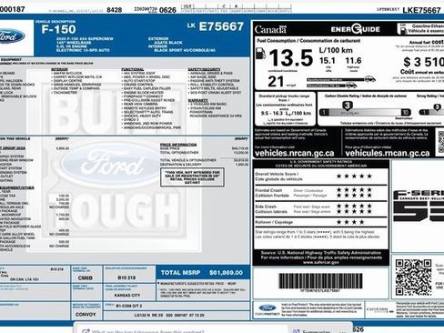 Used 2020 Ford F150 XLT w/ Equipment Group 302A Luxury image 24