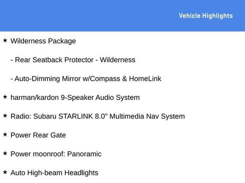 Used 2024 Subaru Forester Wilderness w/ Wilderness Package image 10