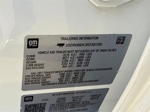 Used 2024 Chevrolet Silverado 1500 Custom w/ Turbomax Blackout Package image 19