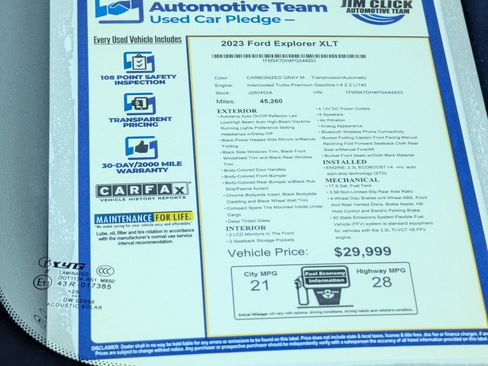 Certified 2023 Ford Explorer XLT RWD image 13