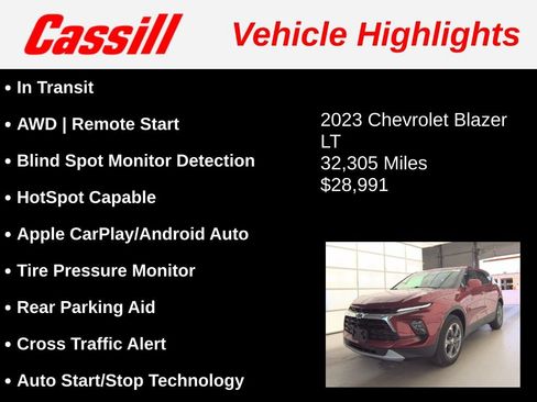 Used 2023 Chevrolet Blazer LT w/ Driver Confidence Package AWD/4WD image 3
