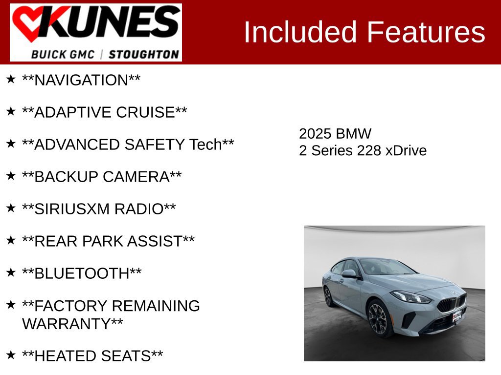 Used 2025 BMW 228i xDrive AWD/4WD image 2
