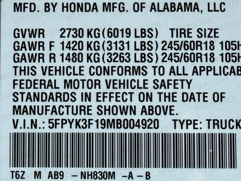 Used 2021 Honda Ridgeline Sport image 50