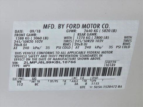 Used 2019 Lincoln Nautilus Reserve image 24