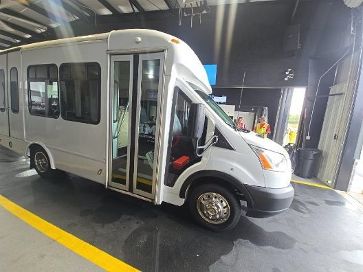 Used 2019 Ford Transit 350 138 DRW w/ Shuttle Bus Prep Package RWD image 1