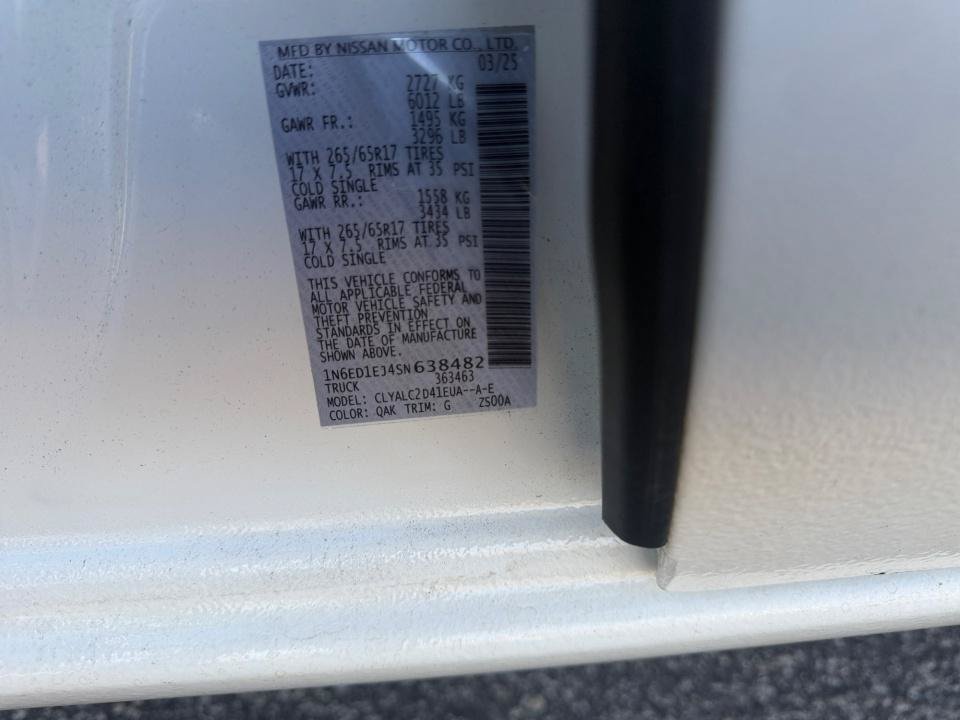 Used 2025 Nissan Frontier SV w/ SV Convenience Package RWD image 35