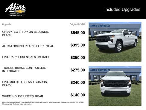 Certified 2023 Chevrolet Silverado 1500 Custom w/ LPO, Dark Essentials Package AWD/4WD image 5