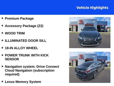 Used 2025 Lexus ES 350 w/ Premium Package FWD image 4