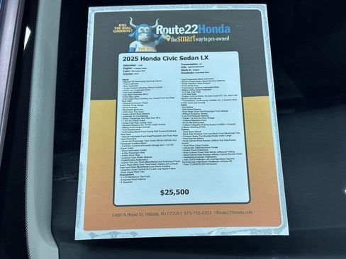 Certified 2025 Honda Civic LX image 39