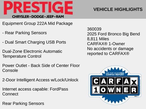 Used 2025 Ford Bronco Big Bend image 4