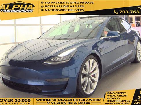 Used 2019 Tesla Model 3 Performance AWD/4WD image 1