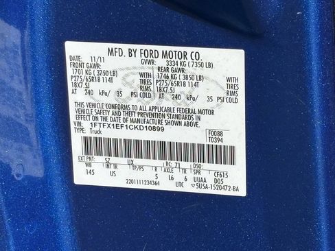 Used 2012 Ford F150 XLT w/ XLT Chrome Pkg image 32