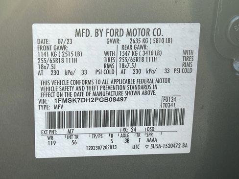 Certified 2023 Ford Explorer XLT w/ Equipment Group 202A RWD image 33