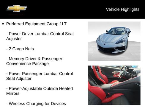 Used 2021 Chevrolet Corvette Stingray Preferred Conv w/ Z51 Performance Package RWD image 13