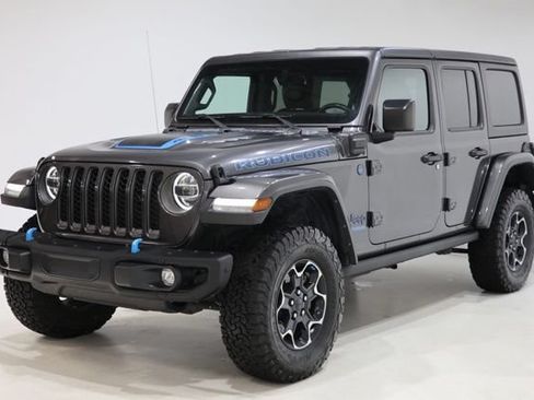 Used 2022 Jeep Wrangler Unlimited Rubicon 4xe w/ Steel Bumper Group AWD/4WD image 3