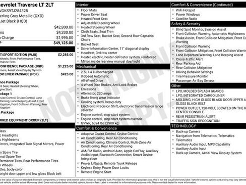 New 2026 Chevrolet Traverse LT w/ Midnight/Sport Edition AWD/4WD image 4
