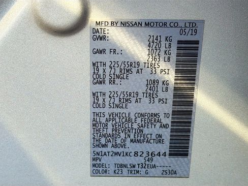 Used 2019 Nissan Rogue SL w/ Premium Package image 44