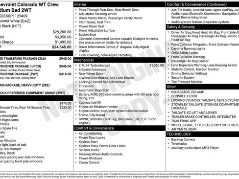 Used 2023 Chevrolet Colorado W/T w/ Advanced Trailering Package image 6