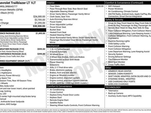 Certified 2024 Chevrolet TrailBlazer LT w/ Convenience Package AWD/4WD image 14