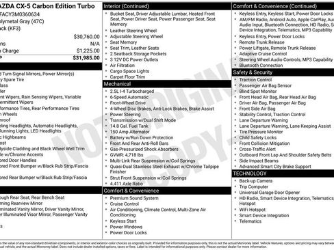 Used 2021 MAZDA CX-5 Carbon Edition image 31