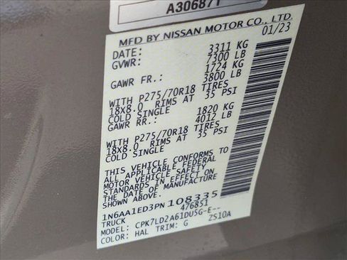 Used 2023 Nissan Titan PRO-4X w/ Pro-4x Convenience Package AWD/4WD image 20