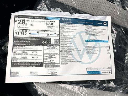 New 2026 Volkswagen Taos SEL image 36