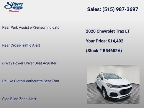 Used 2020 Chevrolet Trax LT w/ Driver Confidence Package image 26