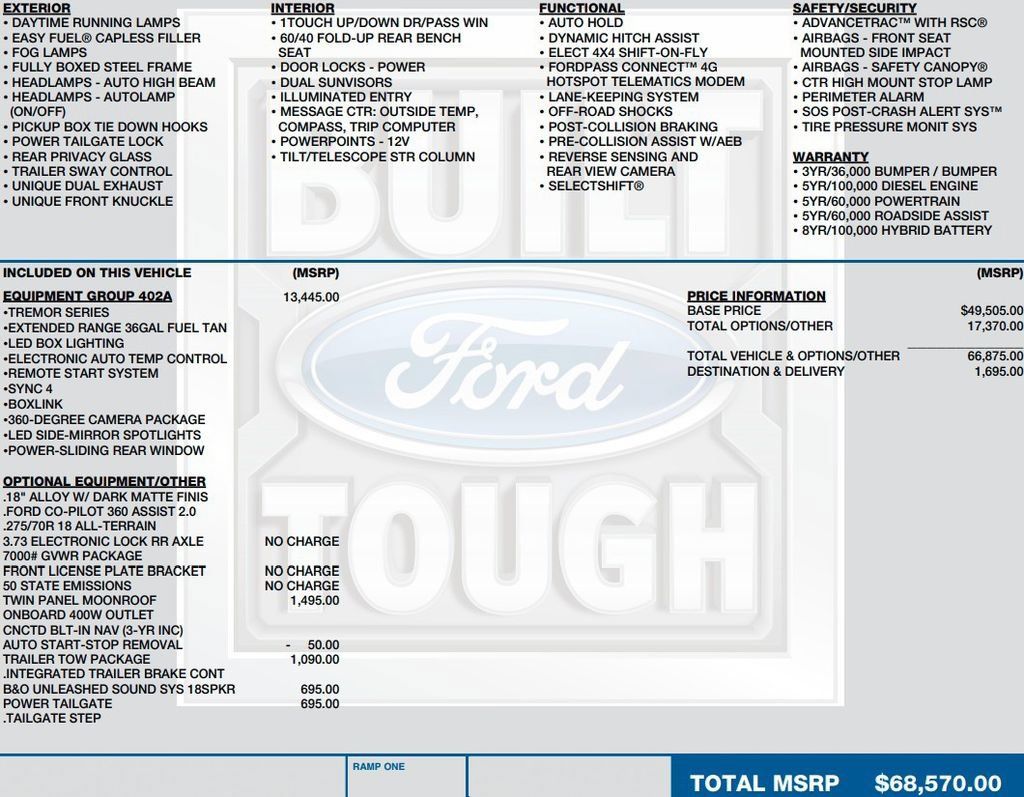 Used 2021 Ford F150 Tremor w/ Equipment Group 402A High AWD/4WD image 2