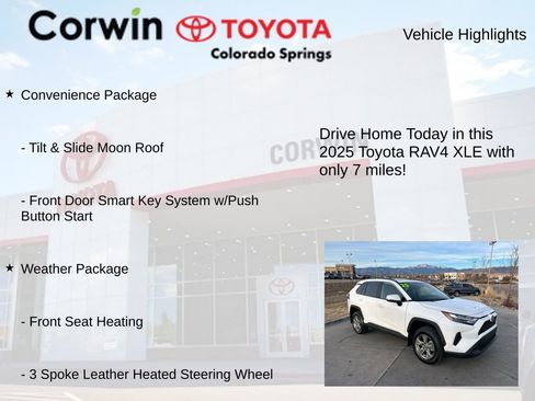 Used 2025 Toyota RAV4 XLE w/ Convenience Package image 7