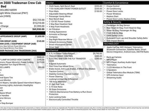 Used 2024 RAM 3500 Tradesman w/ Chrome Appearance Group AWD/4WD image 37