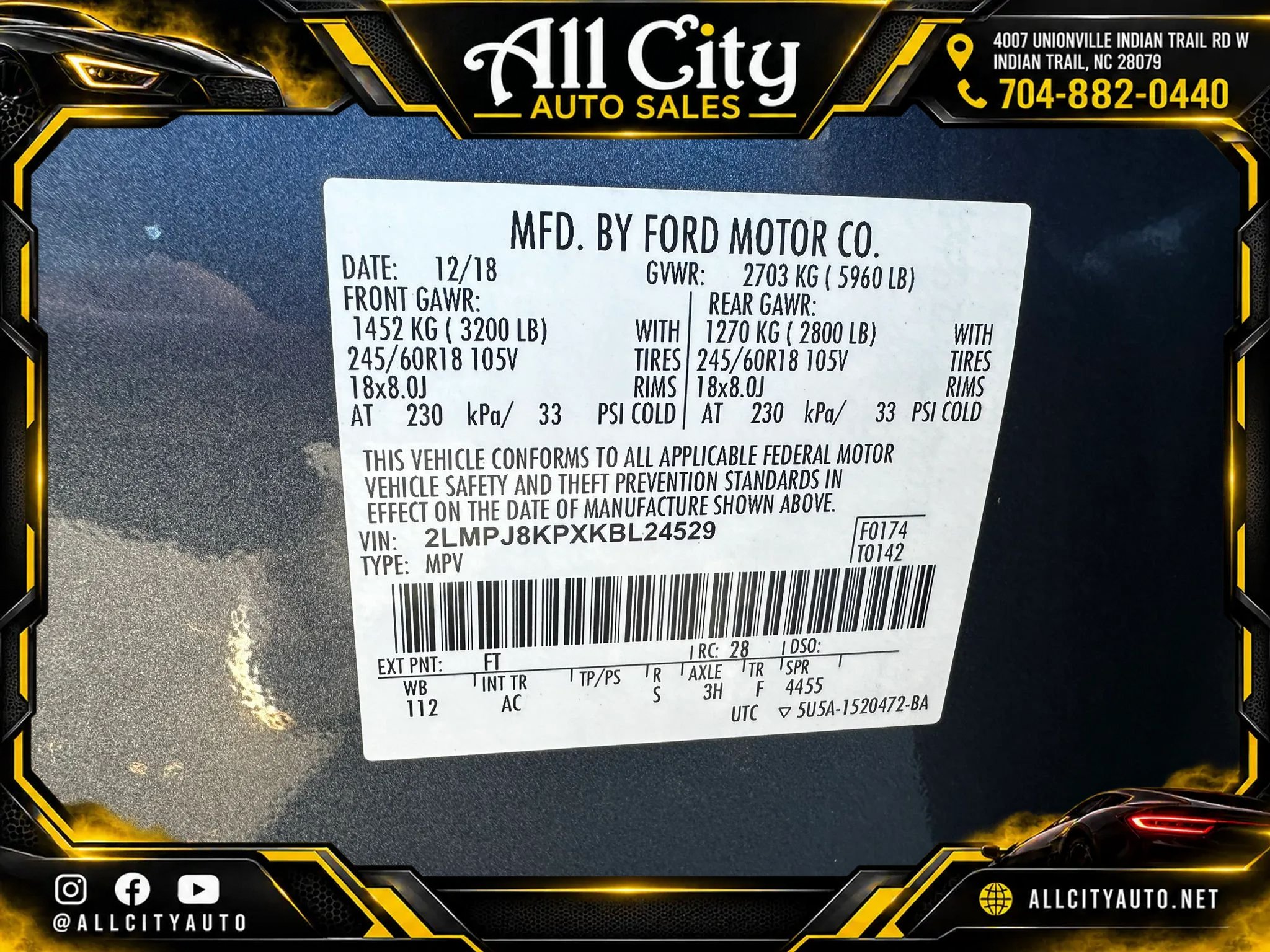 Used 2019 Lincoln Nautilus Select AWD/4WD image 49