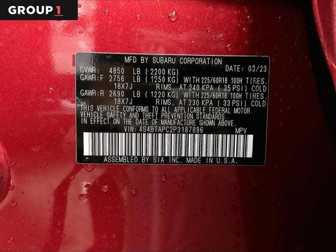 Certified 2023 Subaru Outback Touring AWD/4WD image 37
