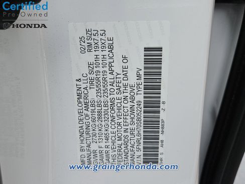 Certified 2025 Honda Odyssey Sport-L image 14