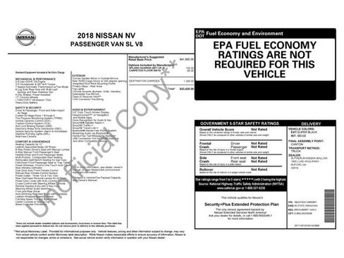 Used 2018 Nissan NV 3500 SL RWD image 6