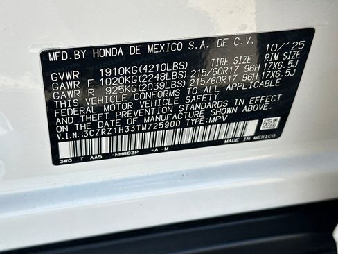 Used 2026 Honda HR-V LX image 31