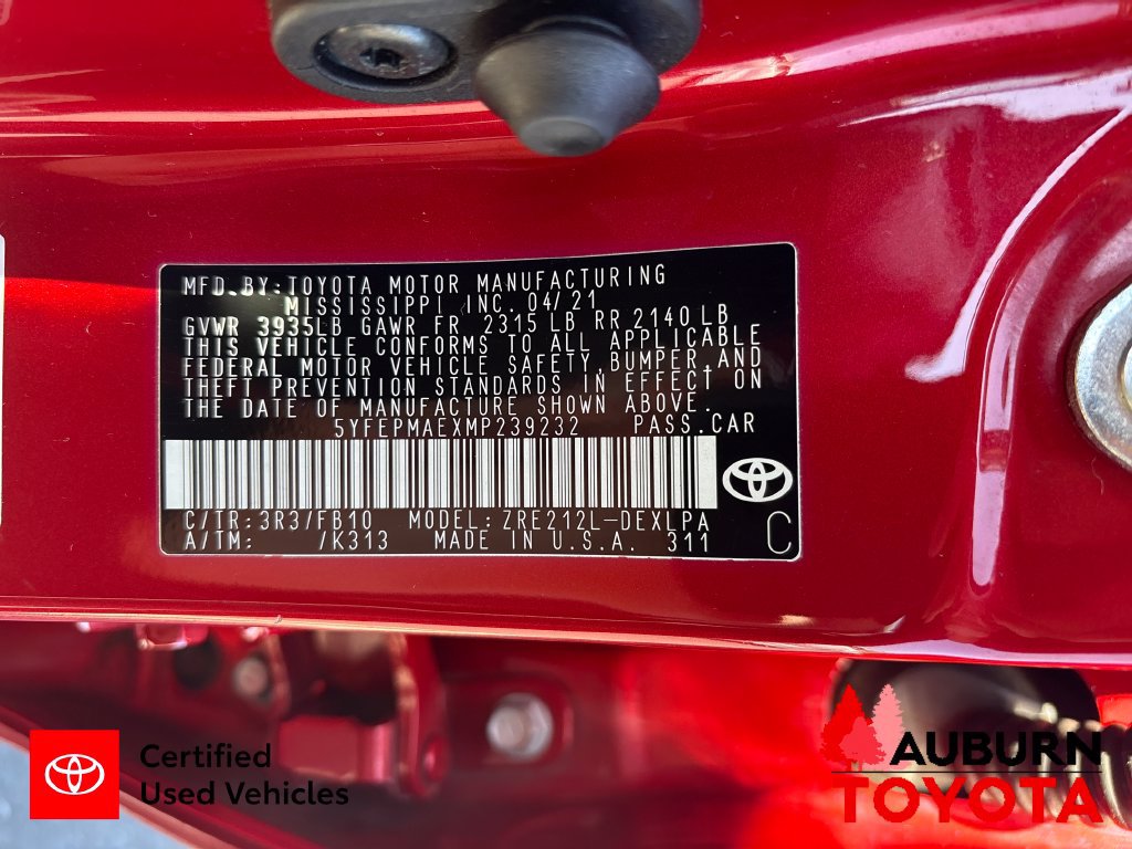 Certified 2021 Toyota Corolla LE FWD image 28